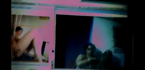  Deshi couple showing boobs on Facebook video chat